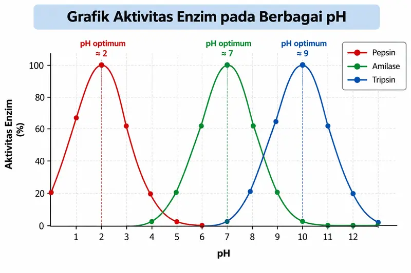 grafik aktivitas enzim